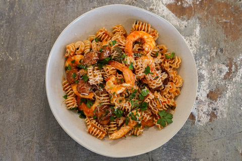 Chorizo & Prawn Radiatori